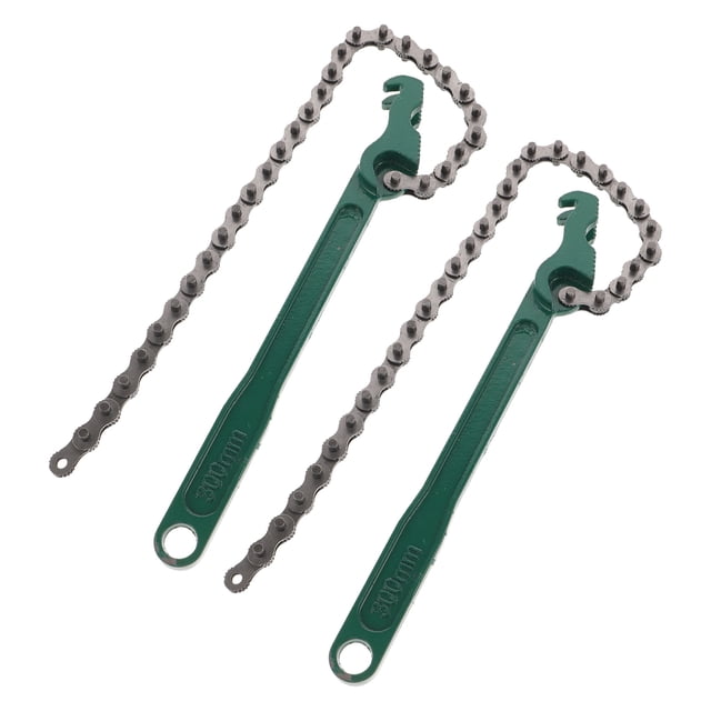 BESTYASH 2 Pcs Clé à Sangle pour Filtre à Huile Robuste en Vert pour Réparation Automobile et Domestique Sécurisée