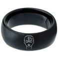 thumbnail image 2 of Groomsmen Gifts Tungsten Wedding Jewelry Black Gamer Custom Ring Girls Brush Mom Men Gay, 2 of 7