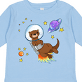 thumbnail image 4 of Inktastic Otter Space cute otter with rocket pack Boys or Girls Long Sleeve Toddler T-Shirt, 4 of 5