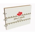 thumbnail image 7 of Darling Souvenir Personalized Engraved Laser Cut Wedding Guest Book Wooden Cover Sign-in Book Registry Guestbook Scrapbook-RC, 7 of 7
