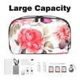 thumbnail image 3 of Fragmented Flowers Digital Bag Oxford Cloth Waterproof Travel Organizer Charger Pouch Cell Phone Charger Station Computer Cord Organizer 5.9x9.44x3.14 in, 3 of 6