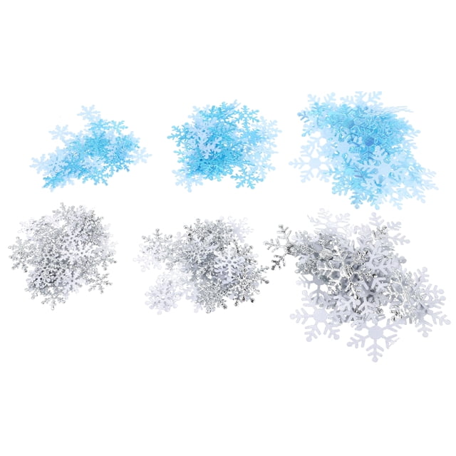 MasteelfCA 6 Sacs Mini Flocons de Neige Confettis Polyester Confettis Fournitures de Fête de Noël