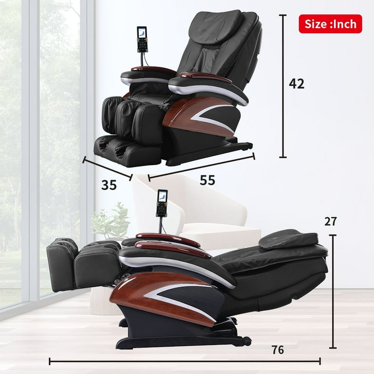 Full Body Electric Shiatsu Massage Chair Recliner with Built in