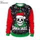 thumbnail image 4 of Sudadera de calavera de Papá Noel para hombres y mujeres, jersey de cuello redondo, Top de gran tamaño, estampado 3D, ropa de calle Hip Hop, ropa de Halloween y Navidad, 4 of 4