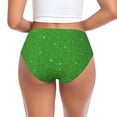thumbnail image 3 of Womens Underwear - Green Lightning glitter Print No Show Seamless Underwear for Women, Stretch Women's Panties, Hipster Soft Comfort Ladies Panties Bikini Underwear Briefs, 3 of 6