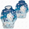thumbnail image 2 of Chandails à Capuchon à Imprimé Hello Kitty Mignons pour Femmes, Chandail de Sport Décontracté à Col Rond, Chandail Ample, Vêtements d'Automne, Chandail à Enfiler, Chandail HOEMLIN, 2 of 6