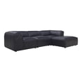 thumbnail image 2 of Moe's Home Collection Form Lounge Modular Sectional Vantage Black Leather, 2 of 6