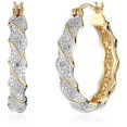 thumbnail image 2 of Aretes tipo argolla con diamantes en dos tonos Sailing Electrónica, 2 of 3