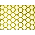 thumbnail image 1 of Ahgly Company Indoor Rectangle Trellis Yellow Contemporary Area Rugs, 2' x 5', 1 of 4
