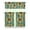 cfcl-1128, variant on Boho Country Curtains 36 Inch - 3 Panel Rustic Farmhouse Set with Vintage Blooming Botanicals, Rod Pocket Kitchen Window Drapes for Cottage Decor