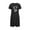 Black, variant on yievot Nightgowns for Women Valentine's Day Soft Nightshirts Short Sleeve Sleepshirts Heart Printed Round Neck Loungewear Sleepwear