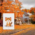 thumbnail image 4 of Cat Decor Flag - for Balcony Patio Front Door Backyard Outdoor Decoration 28x40inch - Cute Cat Hanging Decoration - Fluffy Cat Kitten Cartoon Style Garden Flag for Outdoor, 4 of 6