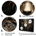 thumbnail image 3 of Designart "Luminous Radiance Of The Bronze Lion I" Animals Lion Canvas Prints, 3 of 7