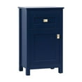 thumbnail image 3 of Elegant Kitchen and Bath 18 Inch Wide Bathroom Storage Freedstanding Cabinet In Blue, 3 of 14