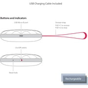 Bellman & Symfon Vibio - Wireless Bedshaker Alarm Connects to Mobile Device via Bluetooth - Create Custom Alarms on App: for Heavy Sleepers & People Who Can Not Hear Their Alarm, Deaf & Sen