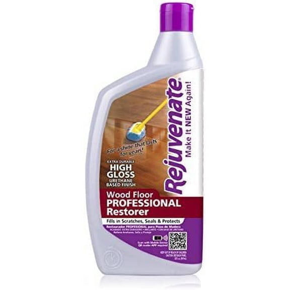 Rejuvenate Professional High Gloss Wood Floor Restorer - Hardwood Floor Cleaner - 2 Pack, 32-Ounce