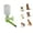 Apple Green, variant on Choco Nose Patented No-Drip Water Bottle/Feeder for Puppies/Toy-Small Breed Dogs/Rabbits/Cats/Chinchillas and Other Small Pets and Animals - for Cages or Crates 10.2 oz. Nozzle 13mm, Aqua (C528)