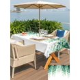 thumbnail image 5 of Outdoor Tablecloth with Umbrella Hole for Patio/Picnic/Party/Camping, Eucalyptus Leaves Waterproof Table Cloth Rectangle Table Cover Washable, Spring Green Plants Pastoral Vines (60"x 102"), 5 of 8