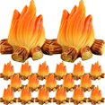 thumbnail image 1 of 20Pcs Miniature Campfire Model Fire Landscaping Props Miniature Decoration, 1 of 2