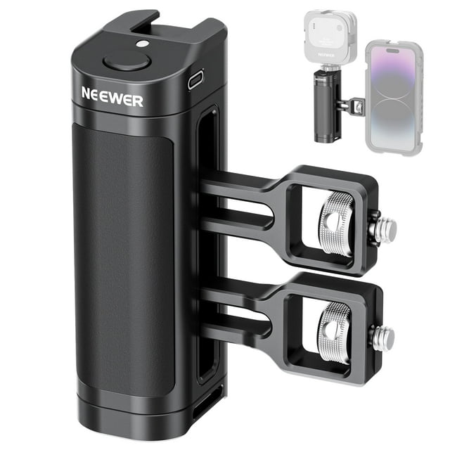Empuñadura lateral Neewer PA005E con obturador inalámbrico para smartphone