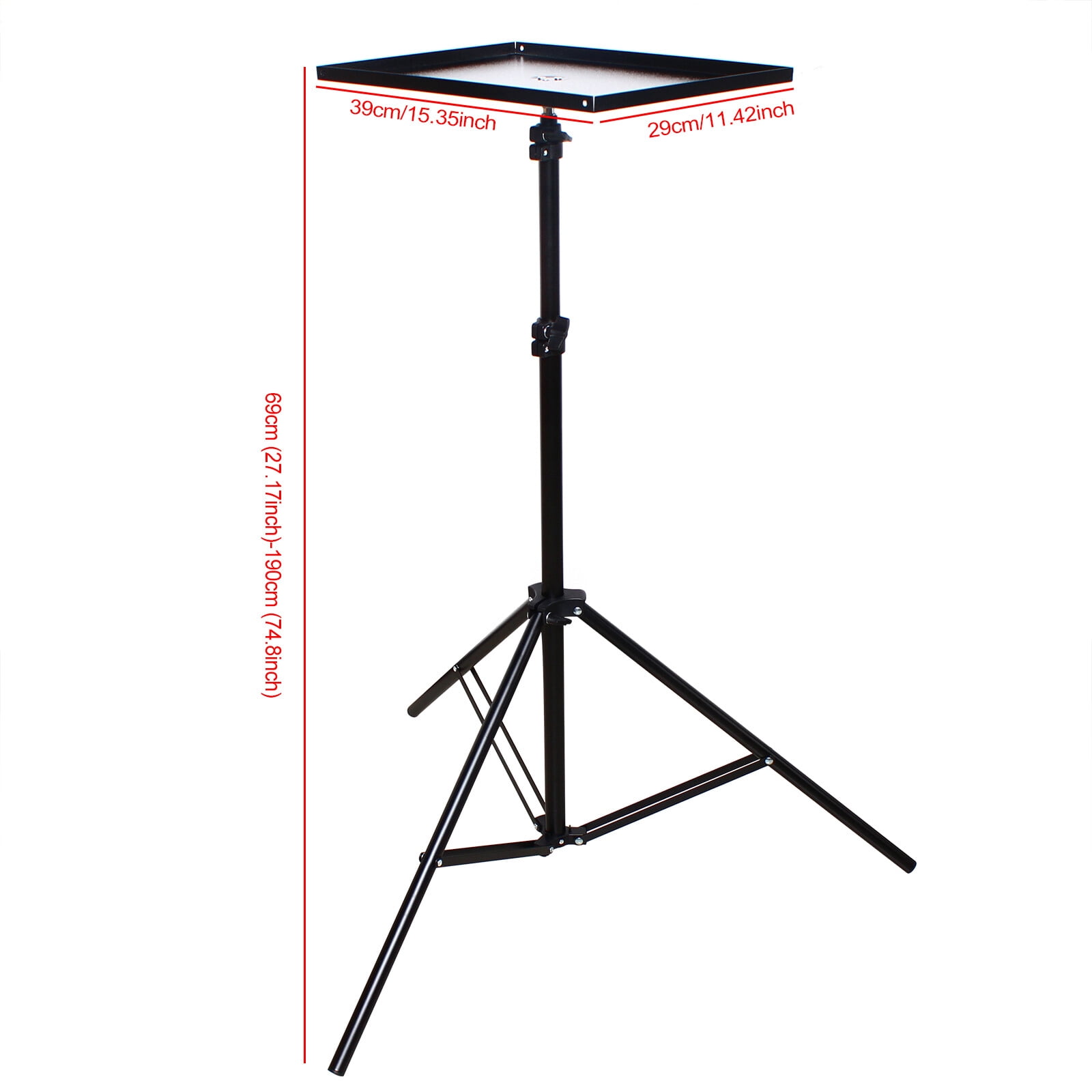 Modern Floor Mount Black Angle &Height Adjustable 69-190cm Laptop Desk Over Sofa Bed Notebook Table Stand