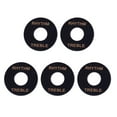 thumbnail image 2 of Interruptores de palanca Yuyangstore 5 piezas de guitarra Placa de anillo de agudos de ritmo negro, 2 of 8