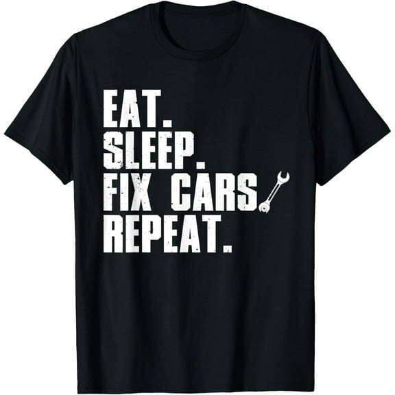 Funny Mechanic For Men Dad Auto Garage Automobile Car Lover T-Shirt men and women can wear, black, white, gifts