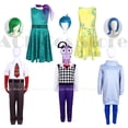 thumbnail image 2 of Disfraz de Anime Joy Out para adultos y niños, conjunto de peluca para fiesta de Halloween, interior 2, Cosplay, Fear, Ennui, Ennui Roleplay, 2 of 5
