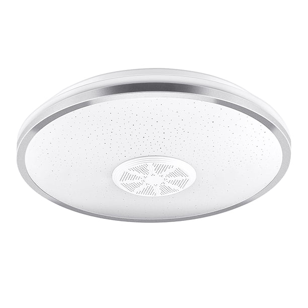 Sky Lampshade Música Luz De Techo Marco De Aluminio Plateado Wifi + Altavoz Bluetooth Compatible Con Control De Aplicaciones / Control Remoto / Google Home Con Color De Luz Rgb Blanco Frío Cálido Noticed HA018733-00
