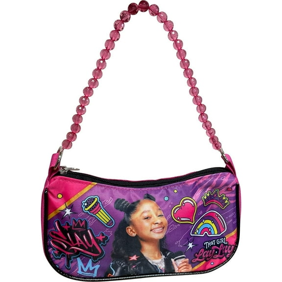 That Girl Lay Lay Girl's Shoulder Handbag With Beaded Strap