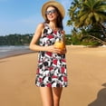 thumbnail image 3 of Lukts Robe Sans Manches Mignonne pour Femmes, Robe d'Été à Col Rond avec Poches, Adaptée à la Vie Quotidienne, Plage, Fête, 3 of 7