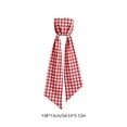 thumbnail image 3 of Plaid Wreath Sash for Front Door,Checkered Bow Scarf with Long Pointed Streamers, Wreaths Satin Sash Burlap Garland Ribbon Accessories Christmas Decorations 54.33X5.12 Inch, 3 of 6