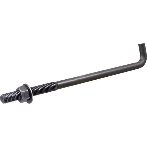 Hillman 5360029 0.62 Dia. x 12 in. Steel Round Head Anchor Bolts, Pack of 10