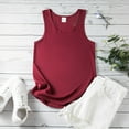 thumbnail image 7 of Youmylove Soft Womens Tops Sleeveless Summer Tops O Neck Solid Color Casual Shirts Loose Fit T Shirts Tunic Blouse Tank Tops Ribbed Fitted Tank Top, 7 of 7