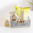 thumbnail image 4 of Desktop Folding Storage Basket, Organizer for Snacks, Stationery, Cosmetics, Miscellaneous Items, Fruit Basket, Home Office and Dorm Room Storage, 4 of 6