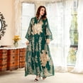 thumbnail image 4 of Muslims Dress for Women Female Full Length Dress Long Sleeves Embroidered Dress Loose Muslims Robe Middle East Thobe, 4 of 9