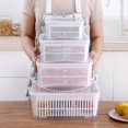 thumbnail image 1 of Storage Box with Mesh Basket Stackable Food Container Set Saving Your Time and Money, 1 of 4