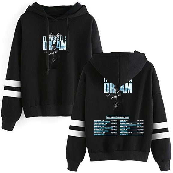Karan Aujla It Was All A Dream Tour Hoodie Pocketless Long Sleeve Pullover Women Men Fashion Sweatshirt