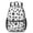 Dog Paw Print-2, variant on Dog Paw Print Black Pattern 17" School Backpacks for Teens,Waterproof Oxford Fabric,S-Shape Padded Straps for School,Travel,Hiking,Camping
