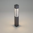 thumbnail image 4 of Decorative Alluminium Bollard Light LED Driveway Post Lights for Gardens Lawns Wired Outdoor Lighting Waterproof 29.5", 4 of 6