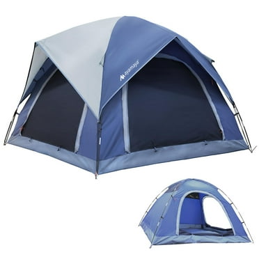2-3 Person Tents for Camping - Outdoor Waterproof Dome Family Tents with Removable Rainfly, 2 Doors & 2 Mesh Windows