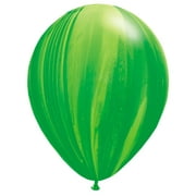 Qualatex Area 51 Alien Egg Latex Balloons, Green Yellow, 11in, 25ct