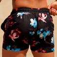 thumbnail image 5 of GINGTTO Men's Lightweight Board Shorts - Colorful Floral Print Swim Trunks for Pool & Beach, 5 of 6