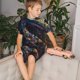 thumbnail image 4 of Balery Colorful Patterned Snake Conjunto de Pijama Infantil de Manga Corta con Estampado – Ropa de Dormir de Algodón Suave-4X-Large, 4 of 6