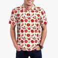 thumbnail image 1 of Fotbe Fresh Red Tomato Camiseta Polo de Golf para Hombre con Estampado – Camisa Deportiva Transpirable con Cuello Abotonado-Large, 1 of 6