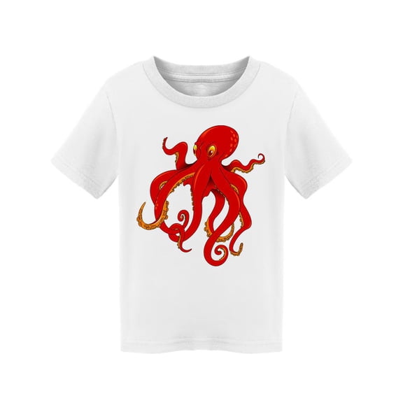 Giant Octopus In Red And Orange T-Shirt Toddler -Image by Shutterstock,  2 Toddler