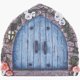 thumbnail image 1 of Puerta de jardín de hadas, puertas de hadas en miniatura, decoraciones, puerta mística, flores, hojas, hongos, jardín de hadas en miniatura para tronco de árbol, casa pequeña, bonsái, paisaje, pared,, 1 of 6