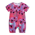 thumbnail image 1 of Pelele de verano para niñas pequeñas, ropa de animales de manga corta para recién nacidos, peleles para niños pequeños, mono de algodón con cremallera, trajes infantiles 12M Gao Jinjia LED, 1 of 2