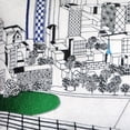 thumbnail image 4 of 24" White Lexington Daylight Skyline Lumbar Decorative Pillow, 4 of 5