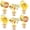 Bee, variant on 6 Set Sage Green Baby Shower Table Centerpieces Decortion Hot Air Balloon Cute Babys Bear with Bamboo Basket Lafite Garss Welcome Oh Baby We Can Bearly Wait Boy Or Girl Gender Reveal Party Favor